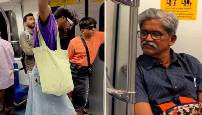 Two boys entered the Delhi Metro wearing skirts, passengers sitting in the train were left wondering